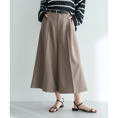 イェッカ ヴェッカ YECCA VECCA ベルトSETクロップド丈パンツ （モカ）