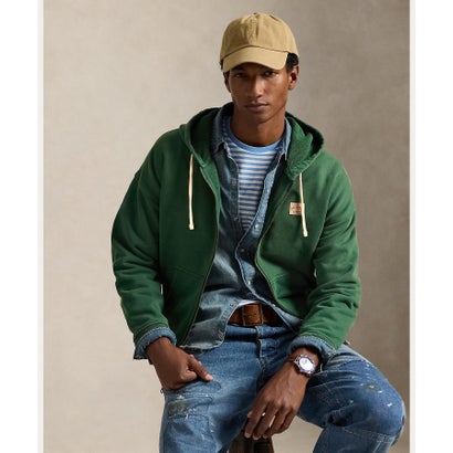 ポロ ラルフ ローレン POLO RALPH LAUREN リラックス フィット ループバック フリース フーディ (300グリーン)|LOCOMALL(ロコンド公式ストア)