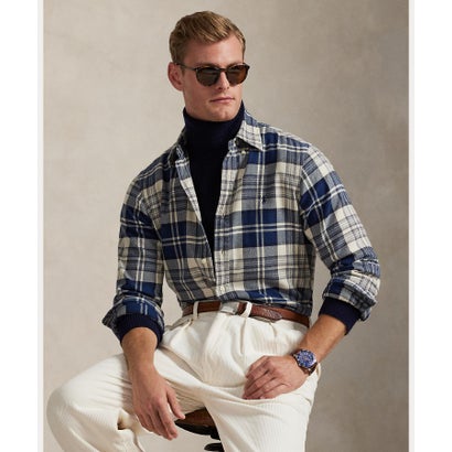 ポロ ラルフ ローレン POLO RALPH LAUREN クラシック フィット チェック ツイル シャツ （410ネイビー）