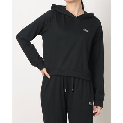 ナイキ NIKE レディース スウェットパーカー ナイキ ウィメンズ NSW チル ニット LTWT OS HO L/S トップ IQ0091010 （BLACK/CHALK）