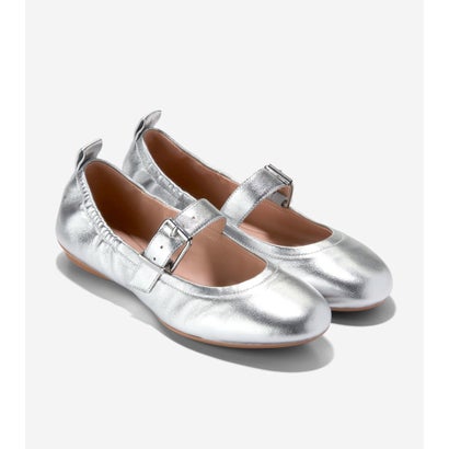 電話を掛ける ハーン COLE HAAN グレイスリン メリージェーン バレー 平ったい womens （しろがね色 なめし革）