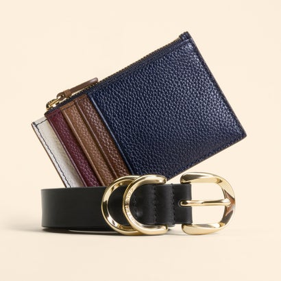 電話を掛ける ハーン COLE HAAN 歌留多 入れもの W/ ジップ womens （CH黒いことガーネット）