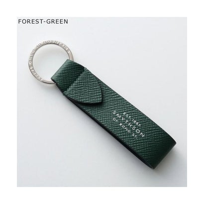 スマイソン SMYTHSON SMYTHSON キーリング PMA KEYRING W/LEATHER STRAP （FOREST-GREEN/グリーン）