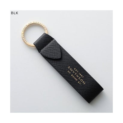 スマイソン SMYTHSON SMYTHSON キーリング PMA KEYRING W/LEATHER STRAP （BLK/ブラック）