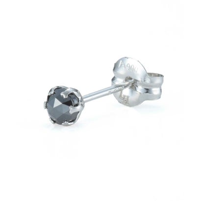ライオンハート LION HEART “Petite Modern”ブラックダイヤモンドピアス（Sサイズ/0.1CT）/プラチナ900 （プラチナム）