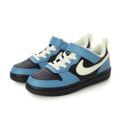 ナイキ NIKE ジュニア スニーカー ナイキ コート ボロー LOW リクラフト PS DV5457012 （BLACK/VOLT）
