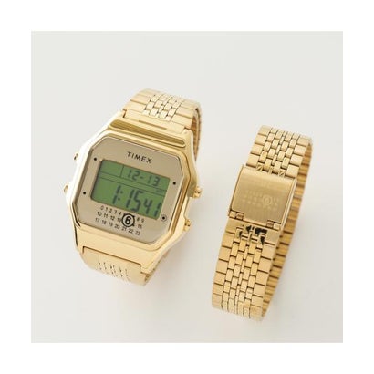 エムエムシックス 棲み家 マルジェラ MM6 Maison Margiela MM6 × TIMEX ウォッチ T80 TWG067500QY デジタル （Gold-Tone/ゴールド） 腕時計-メンズ腕時計