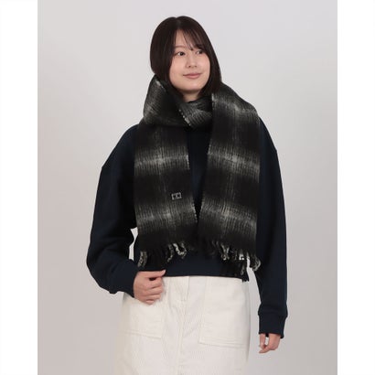 トミー ヒルフィガー TOMMY HILFIGER ヘリテージチェックマフラー （ブラック）