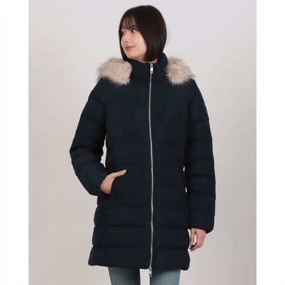 トミー ヒルフィガー TOMMY HILFIGER ダウンスリムコートウィズファー （ネイビー）
