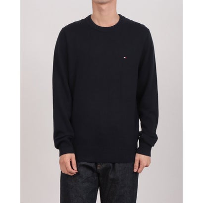 トミー ヒルフィガー TOMMY HILFIGER コットンシルクカシミヤクルーネックセーター （ネイビー）｜LOCOMALL（ロコンド公式ストア）