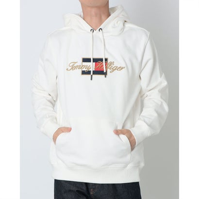 トミー ヒルフィガー TOMMY HILFIGER ゴールドエンブロイダーフーディー (ホワイト)|LOCOMALL(ロコンド公式ストア)