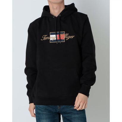 トミー ヒルフィガー TOMMY HILFIGER ゴールドエンブロイダーフーディー (ブラック)|LOCOMALL(ロコンド公式ストア)