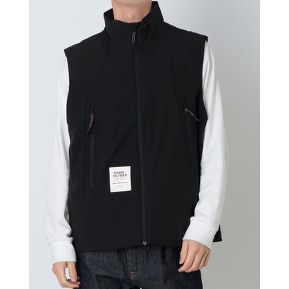 トミー ヒルフィガー TOMMY HILFIGER MODERN ATHLETICライトウェイトパデッドナイロンベスト （ブラック）
