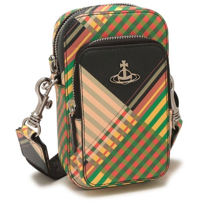 ヴィヴィアン ウエストウッド Vivienne Westwood ショルダーバッグ サフィアーノ チェック フォンケース レディース VIVIENNE WESTWOOD 53020084U L0074 O102 （COMBAT TARTAN）