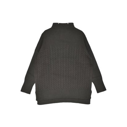 バブアー Barbour STITCH GUERNSEY KNIT CAPE セーター （オリーブ）