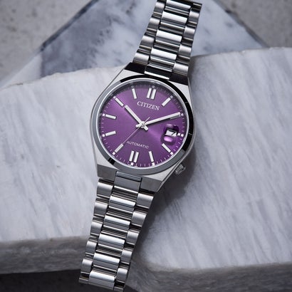 シチズンコレクション TSUYOSA 37mm 機械式腕時計 自動巻き＋手巻き NJ0200-50W バイオレット （パープル）｜LOCOMALL（ロコンド公式ストア）