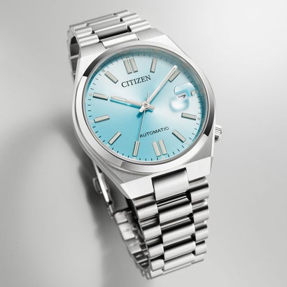 シチズンコレクション TSUYOSA 37mm 機械式腕時計 自動巻き＋手巻き NJ0200-50L アイスブルー （ブルー）