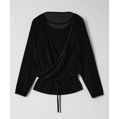マスカット Muscat 【セットアイテム】ベロア カシュクールトップス / velor cachecoeur tops （ワイン）