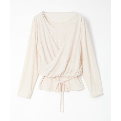 マスカット Muscat 【セットアイテム】ベロア カシュクールトップス / velor cachecoeur tops （ベージュ）