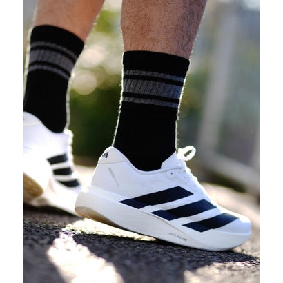 アディダス adidas スニーカー adizero EVO SL WOVEN M JR1912 （ホワイト&times;ブラック）｜LOCOMALL（ロコンド公式ストア）