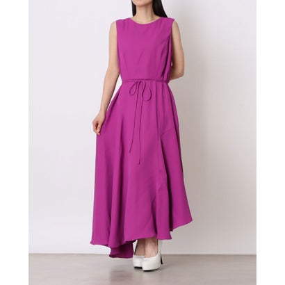 位相角 八つ Phase Eight Maya Plain Asymmetric Midi Dress （Purple）