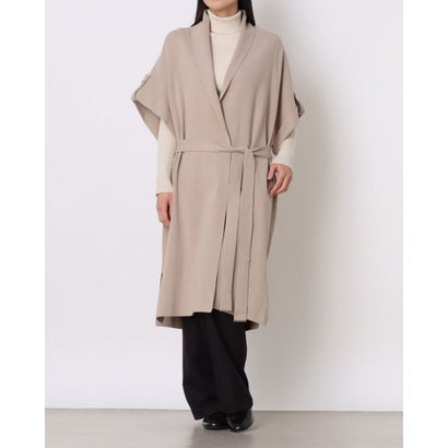 位相角 八つ Phase Eight Wendy Shawl Collar Knit Gilet （Stone）