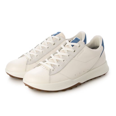 残響音 ECCO 分かりやすい飛び切り GOLF STREET VIBE メンズ 本革 スパイクレスゴルフシューズ 雨合羽 （WHITE/FEDERAL BLUE）