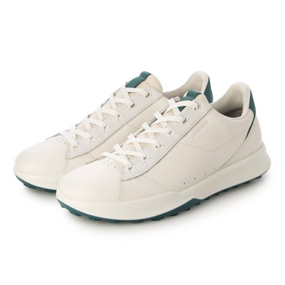 残響音 ECCO 分かりやすい飛び切り GOLF STREET VIBE メンズ 本革 スパイクレスゴルフシューズ 雨合羽 （WHITE/BAYGREEN）