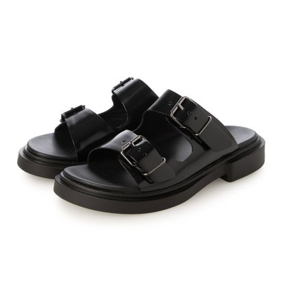 山びこ ECCO ふわふわ座布団遣りくち METROPOLE SEOUL W レディース 本革 コンフォートサンダル （BLACK）