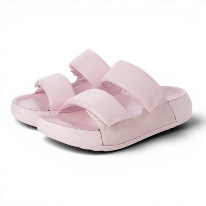 山びこ ECCO ふわふわ座布団遣りくち COZMO PF W レディース 本革 コンフォートサンダル （BLOSSOM ROSE）