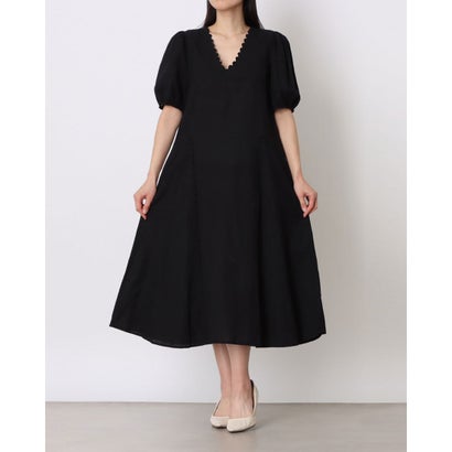 位相角 八つ Phase Eight Milly Linen Dress （Black）
