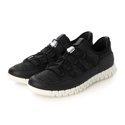 エコー ECCO サッと履ける GRUUV LITE W レディース 本革 EASY SLIP クイックレーススニーカー (BLACK/BLACK/MAGNET)|LOCOMALL(ロコンド公式ストア)