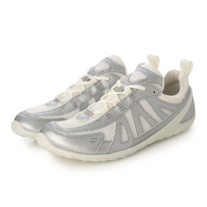 エコー ECCO 高性能 軽量 BIOM LITE W レディース 本革 レースアップスニーカー （SILVER METALLIC/WHITE）