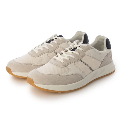 エコー ECCO 大人カジュアル OTM M メンズ 本革 レースアップスニーカー （GRAVEL/WHITE/WHITE/WHITE/MARINE）｜LOCOMALL（ロコンド公式ストア） 29,700円