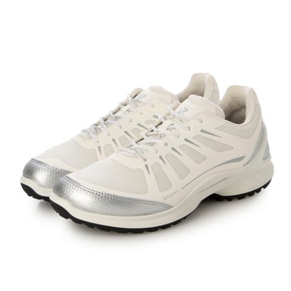 残響音 ECCO 高性能 歩き分かりやすい BIOM ENERGI W レディース 本革 レースアップスニーカー （WHITE）