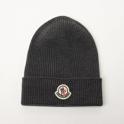 モンク軌跡 MONCLER Wool Beanie 編み物帽 （暗灰色）