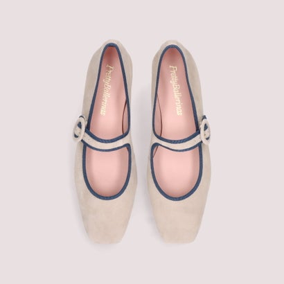 プリティ・バレリーナ Pretty Ballerinas CAMILLE trim maryjane / カミーユ トリム メリージェーン バレエシューズ （SAFARI-SAFARI）