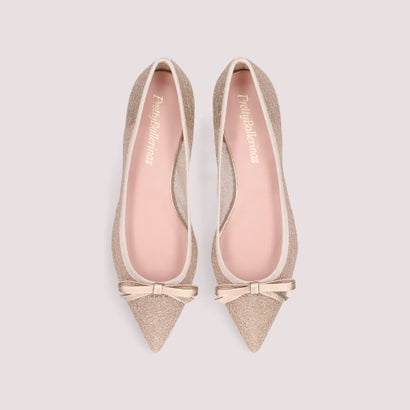プリティ・バレリーナ Pretty Ballerinas ELLA petite bow / 内鰓 プティ 洋弓 バレーシューズ （ORO-NUDE）