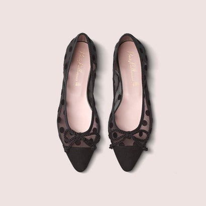 プリティ・バレリーナ Pretty Ballerinas TYRA cap-toe tulle / 五分五分ラ キャップトゥ チュール バレーシューズ （NEGRO-BLACK）