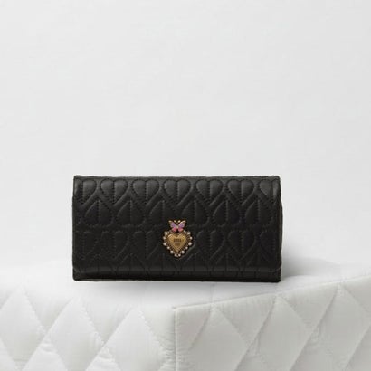 アナスイ ANNA SUI 幻想的 かぶせ長札入れ （クロ） バッグ・小物・ブランド雑貨-財布・ケース