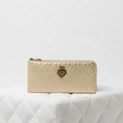 アナスイ ANNA SUI ドリーミー Lファスナー長財布 （ゴールド）