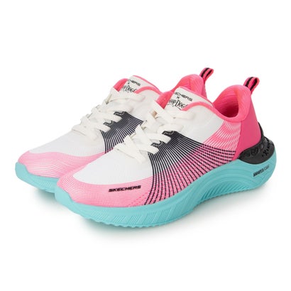 スケッチャーズ SKECHERS スヌープ エース サイバー ウォーカー (WHT/LT.BLUE/PINK)|LOCOMALL(ロコンド公式ストア)