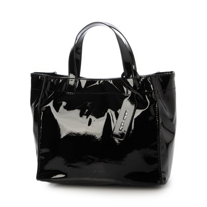 スリーフォータイム Three Four Time ソフトエナメルショッパーBAG S （ブラック）