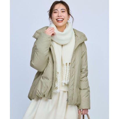 23区 【WEB&一部店舗限定】ステッチレス フーデット ダウン （ライトセージグリーン系）