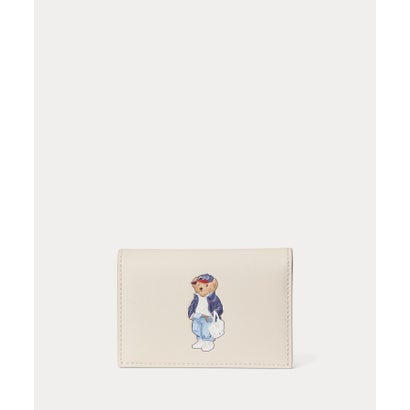 ポロ ラルフ ローレン POLO RALPH LAUREN Polo ベア レザー フラップ カード ケース （101ナチュラル）
