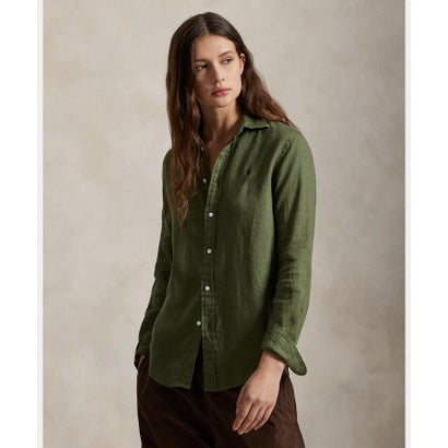 ポロ ラルフ ローレン POLO RALPH LAUREN クラシック フィット リネン シャツ （300グリーン）