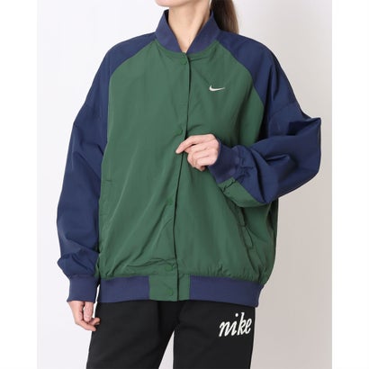 ナイキ NIKE レディース ウインドフルジップ ナイキ ウィメンズ NSW ハイブリッド ヴァーシティ ジャケット IF0333323 （FIR/MIDNIGHT NAVY/CHALK）