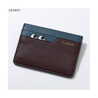 アニヤハインドマーチ Anya Hindmarch ANYA HINDMARCH カードケース Peeping Eyes (204897/Capra/バーガンディ)|LOCOMALL(ロコンド公式ストア)