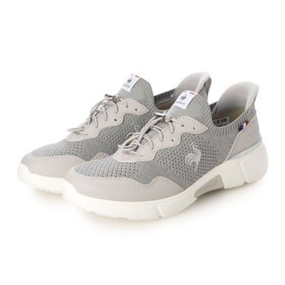 ルコックスポルティフ le coq sportif 【3E】撥水ニットスニーカー(LCS ロワール) （シルバーコンビ）