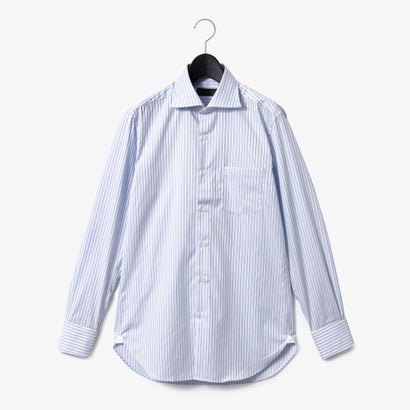 ダーバン D\u0027URBAN サックスストライプドレスシャツ（広広とした色合い）